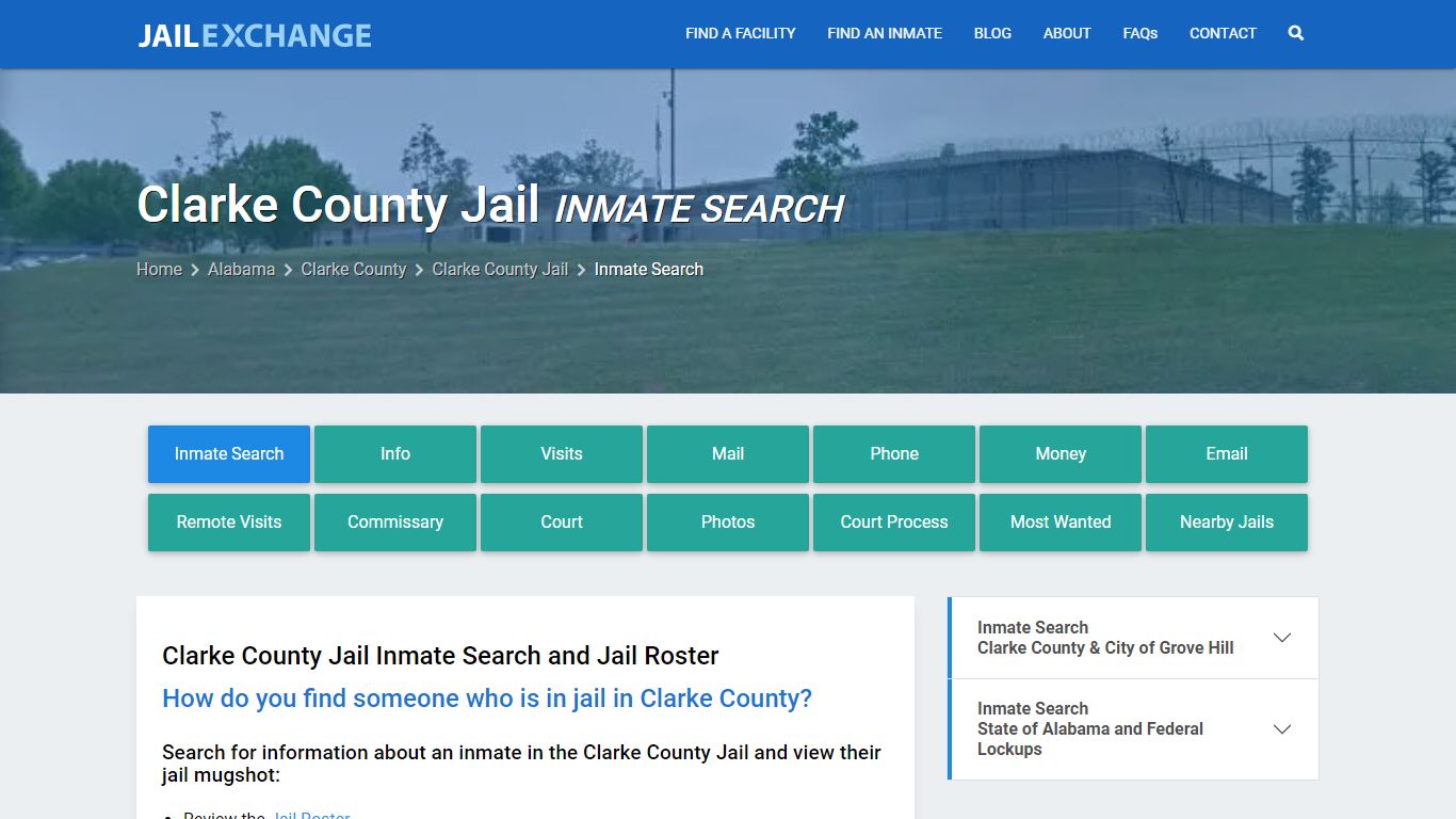 Inmate Search: Roster & Mugshots - Clarke County Jail, AL