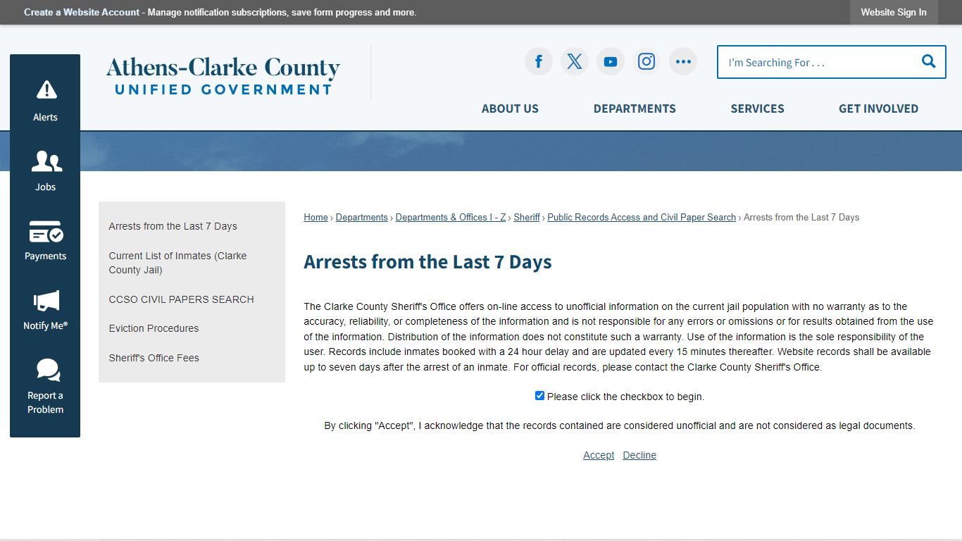 Arrests from the Last 7 Days | Athens-Clarke County, GA - ACCGov
